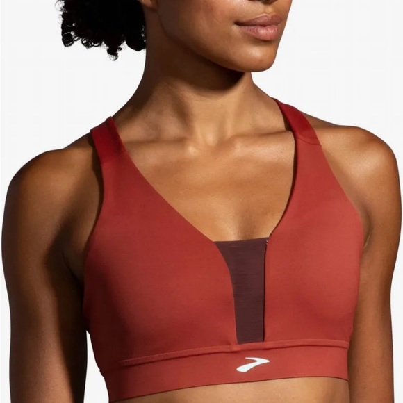 Brooks Red Sports Bra - Picture 2 of 8